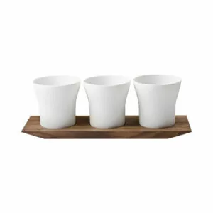 Triplet Table Lantern Set With Wooden Tray丨燭台與木托組丨519